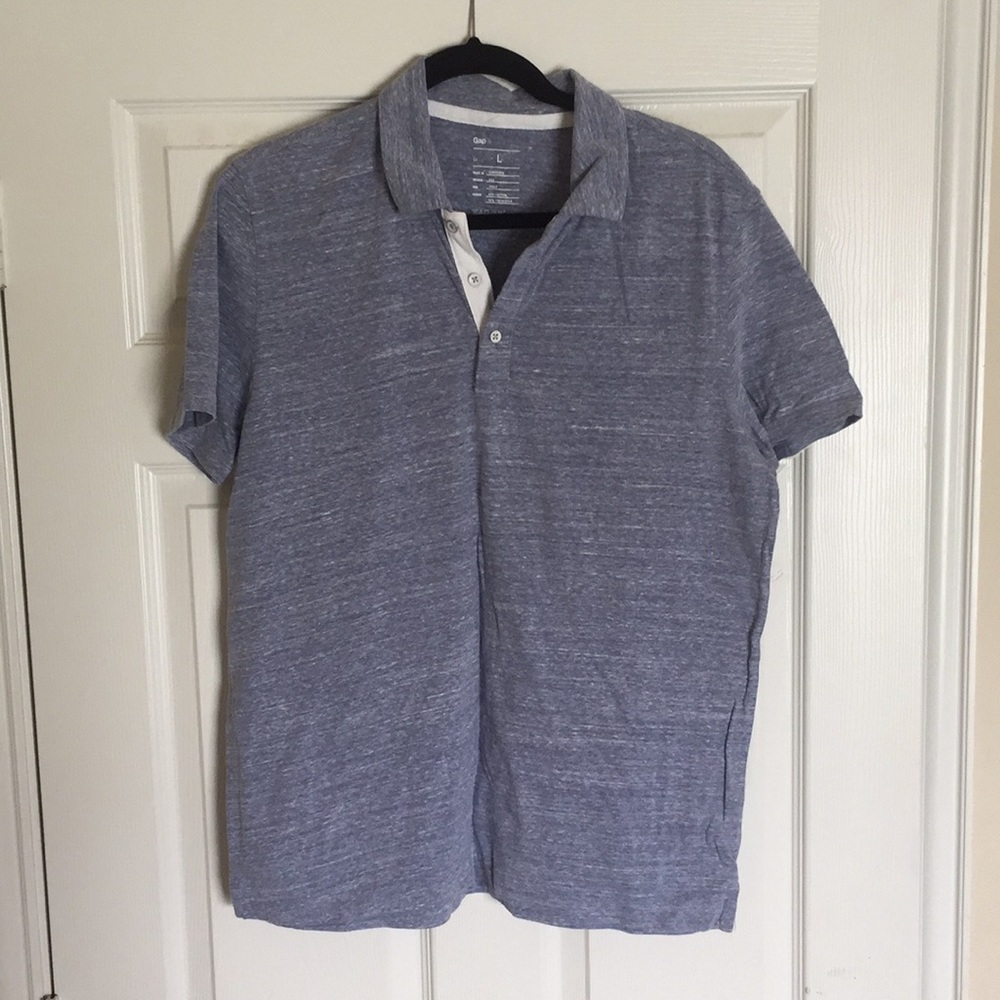 GAP shirt blue L *soft